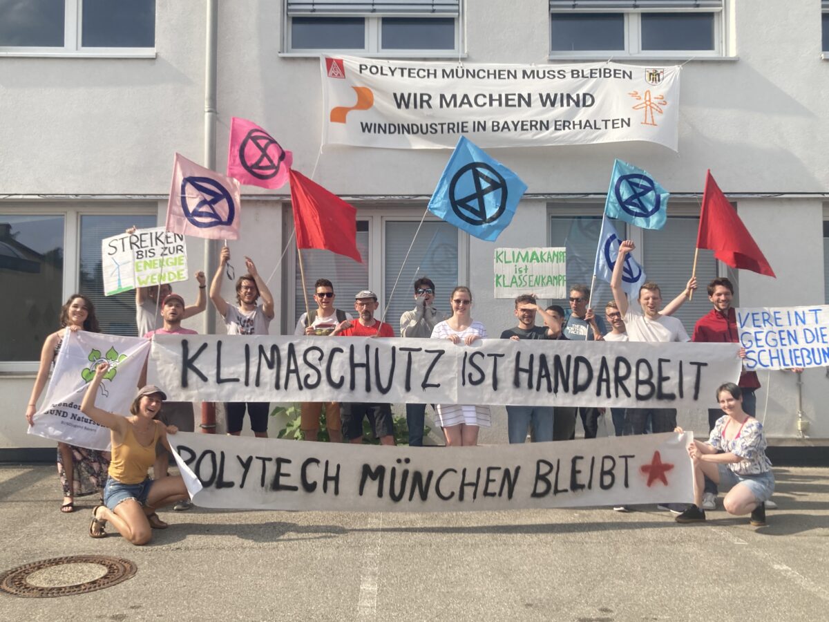 Unterstützungserklärung für die Beschäftigten von Polytech München